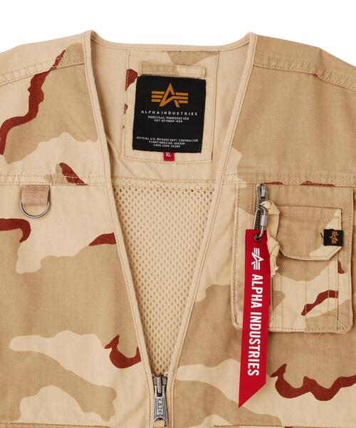 Alpha Industries(アルファインダストリーズ)の「Alpha Industries/アルファインダストリーズ/Mesh Utility Vest Camo/メッシュ ユーティリティー ベスト カモ(その他アウター・メンズ・その他2・L)」の3枚目の写真