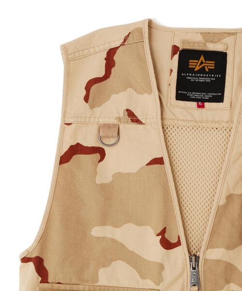 Alpha Industries(アルファインダストリーズ)の「Alpha Industries/アルファインダストリーズ/Mesh Utility Vest Camo/メッシュ ユーティリティー ベスト カモ(その他アウター・メンズ・その他2・L)」の4枚目の写真