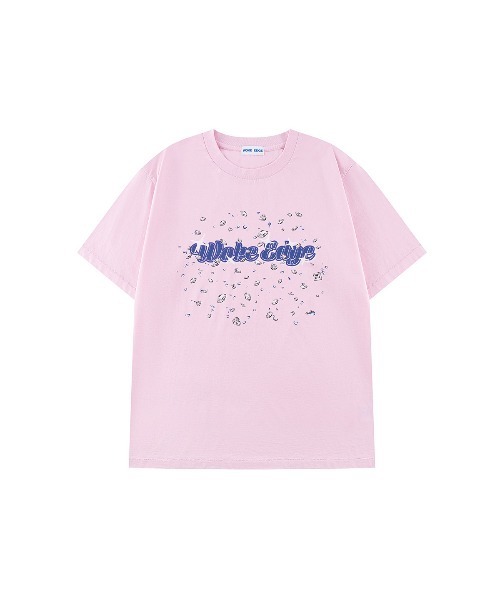 WOKE EDGE(ウォークエッジ)の「Tシャツ|Diamond Logo Tee|WOKE EDGE(Tシャツ/カットソー・メンズ・スミクロ/ピンク・LARGE/MEDIUM/SMALL/X-LARGE)」の2枚目の写真