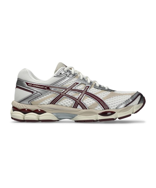 ASICS(アシックス)の「GEL-CUMULUS 16 / ゲルキュムラス 16(スニーカー・レディース・ホワイト×シルバー・26.5/26/25.5/27/27.5/23.5/24/29/28.5/23/29.5/25/24.5/28)」の3枚目の写真