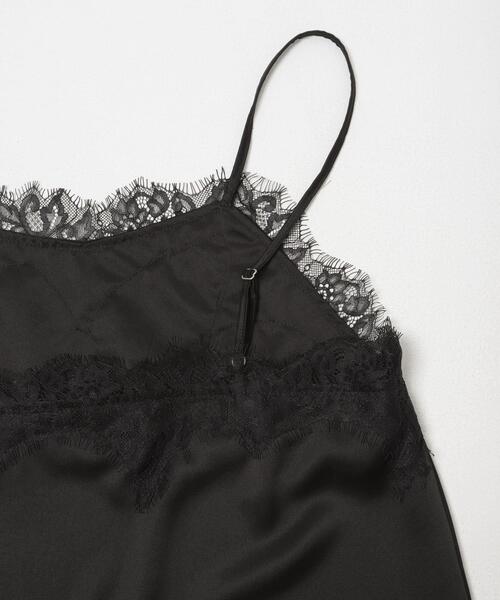 SENSE OF PLACE by URBAN RESEARCH(センスオブプレイスバイアーバンリサーチ)の「サテンレースアシメキャミソール(キャミソール・レディース・アイボリー/ブラック/ブラウン・ONE)」の8枚目の写真