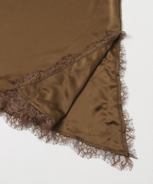 SENSE OF PLACE by URBAN RESEARCH(センスオブプレイスバイアーバンリサーチ)の「サテンレースアシメキャミソール(キャミソール・レディース・アイボリー/ブラック/ブラウン・ONE)」の14枚目の写真
