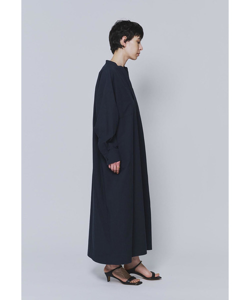 1er Arrondissement(プルミエアロンディスモン)の「タイプライターバンドカラースキッパーワンピース(ドレス・レディース・ブルー系その他3/モカ・36/38)」の8枚目の写真