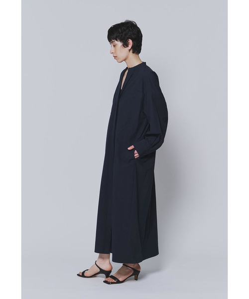 1er Arrondissement(プルミエアロンディスモン)の「タイプライターバンドカラースキッパーワンピース(ドレス・レディース・ブルー系その他3/モカ・36/38)」の9枚目の写真
