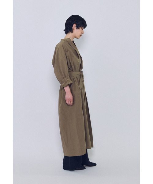 1er Arrondissement(プルミエアロンディスモン)の「タイプライターバンドカラースキッパーワンピース(ドレス・レディース・ブルー系その他3/モカ・36/38)」の17枚目の写真