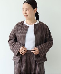 yuni | △L/C/Pe washer haori blouse(シャツ/ブラウス)
