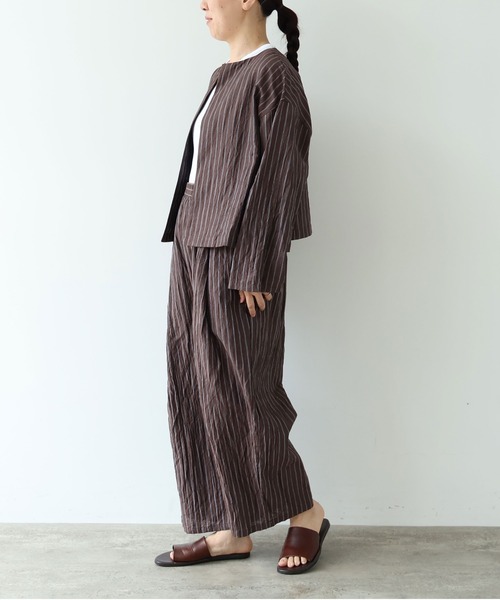 yuni(ユニ )の「△L/C/Pe washer haori blouse(シャツ/ブラウス・レディース・ブラック/ブラック系その他/ブラウン・FREE)」の16枚目の写真