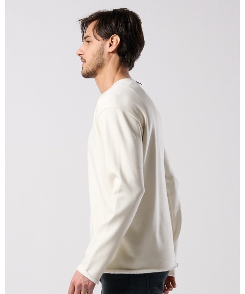 wjk(ダヴルジェイケイ)の「back boa cut-off crew(Tシャツ/カットソー・メンズ・ブラック/チャコールグレー/ホワイト・X-LARGE/LARGE/MEDIUM/SMALL)」の7枚目の写真