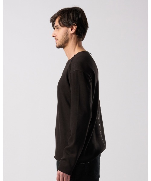 wjk(ダヴルジェイケイ)の「back boa cut-off crew(Tシャツ/カットソー・メンズ・ブラック/チャコールグレー/ホワイト・X-LARGE/LARGE/MEDIUM/SMALL)」の12枚目の写真
