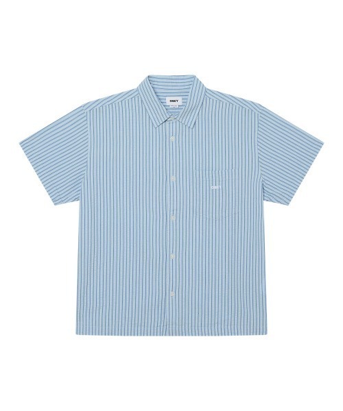 OBEY(オベイ)の「OBEY ALAN SS SHIRT(オベイ アラン ショートスリーブ シャツ)(シャツ/ブラウス・メンズ・ベージュ系/ブルー系・X-LARGE/LARGE/MEDIUM)」の2枚目の写真