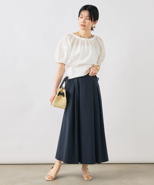 NOLLEY’S(ノーリーズ)の「ウォッシャブル袖ボリュームサッカーブラウス(シャツ/ブラウス・レディース・ホワイト/ブラック/サックスブルー・38)」の22枚目の写真