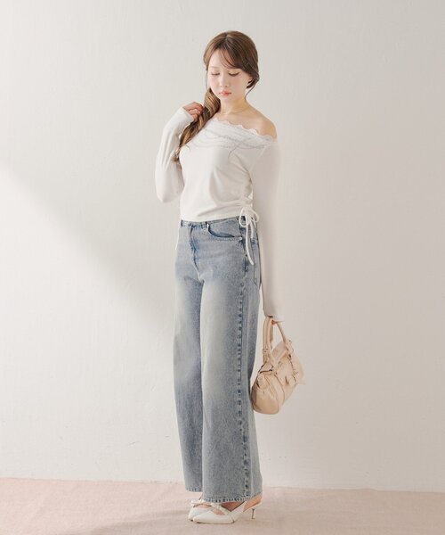 Chico（チコ）の「リボンチャームボストンバッグ（ボストンバッグ・レディース・ピンク/アイボリー/ブラック/ブルー・FREE）」の7枚目の写真