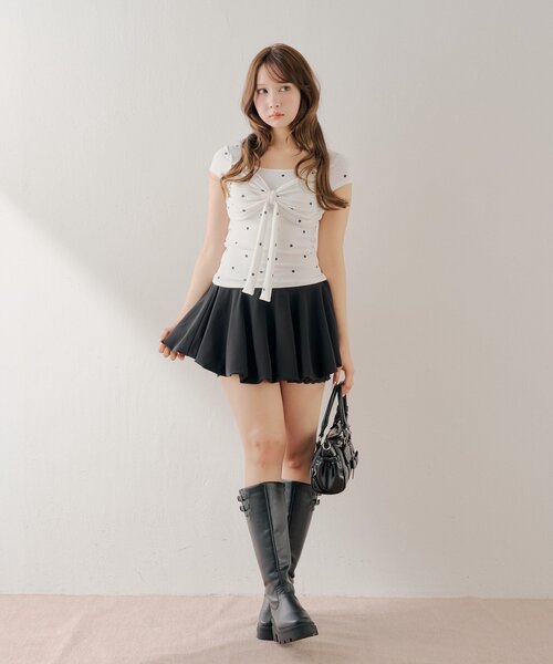 Chico（チコ）の「リボンチャームボストンバッグ（ボストンバッグ・レディース・ピンク/アイボリー/ブラック/ブルー・FREE）」の14枚目の写真