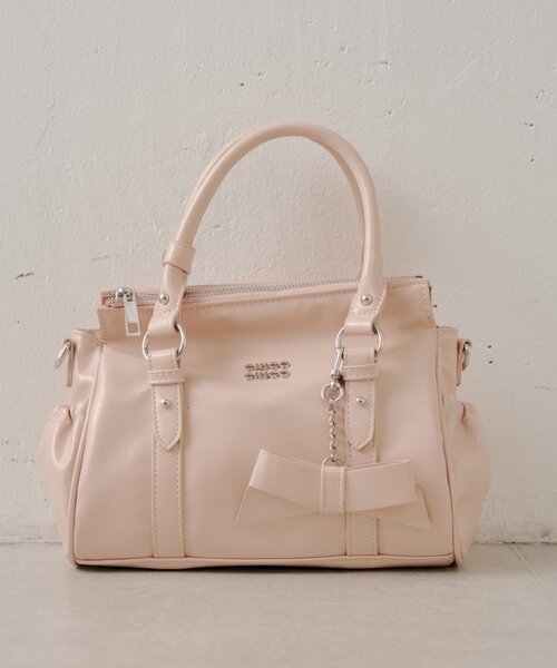 Chico（チコ）の「リボンチャームボストンバッグ（ボストンバッグ・レディース・ピンク/アイボリー/ブラック/ブルー・FREE）」の18枚目の写真