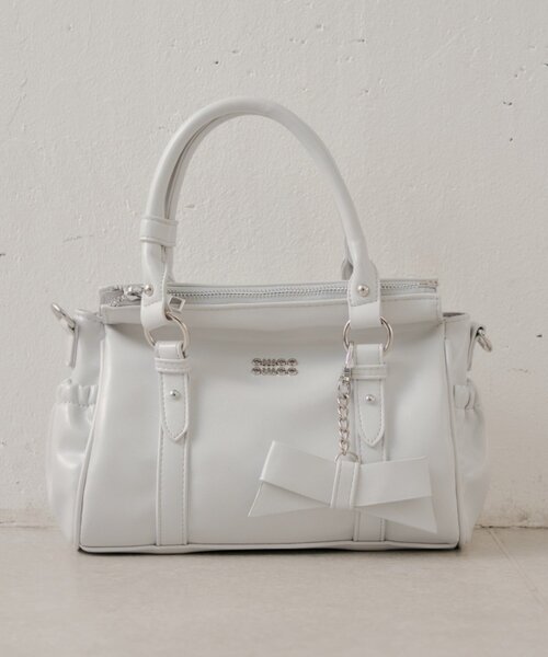 Chico（チコ）の「リボンチャームボストンバッグ（ボストンバッグ・レディース・ピンク/アイボリー/ブラック/ブルー・FREE）」の19枚目の写真