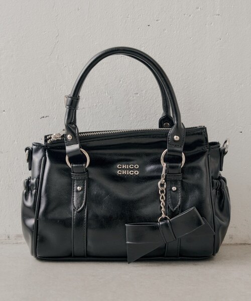 Chico（チコ）の「リボンチャームボストンバッグ（ボストンバッグ・レディース・ピンク/アイボリー/ブラック/ブルー・FREE）」の20枚目の写真