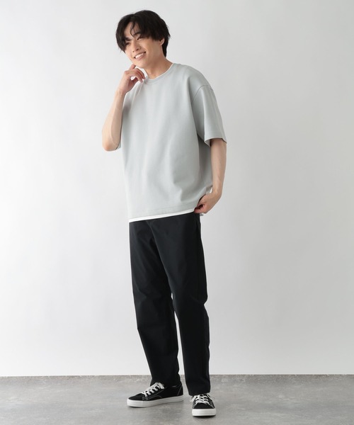GLOBAL WORK(グローバルワーク)の「ライトクッションCOOLレイヤー/664274(Tシャツ/カットソー・メンズ・チャコールグレー/グレー/ライトベージュ/ネイビー/ブラック/カーキ・X-LARGE/MEDIUM/LARGE/SMALL)」の15枚目の写真