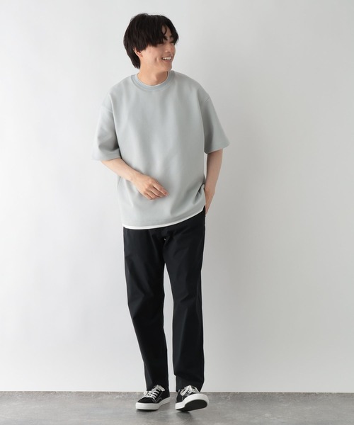GLOBAL WORK(グローバルワーク)の「ライトクッションCOOLレイヤー/664274(Tシャツ/カットソー・メンズ・チャコールグレー/グレー/ライトベージュ/ネイビー/ブラック/カーキ・X-LARGE/MEDIUM/LARGE/SMALL)」の16枚目の写真
