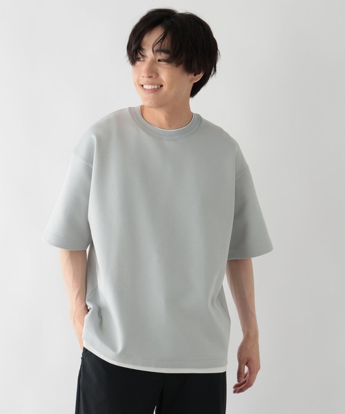 GLOBAL WORK(グローバルワーク)の「ライトクッションCOOLレイヤー/664274(Tシャツ/カットソー・メンズ・チャコールグレー/グレー/ライトベージュ/ネイビー/ブラック/カーキ・X-LARGE/MEDIUM/LARGE/SMALL)」の7枚目の写真