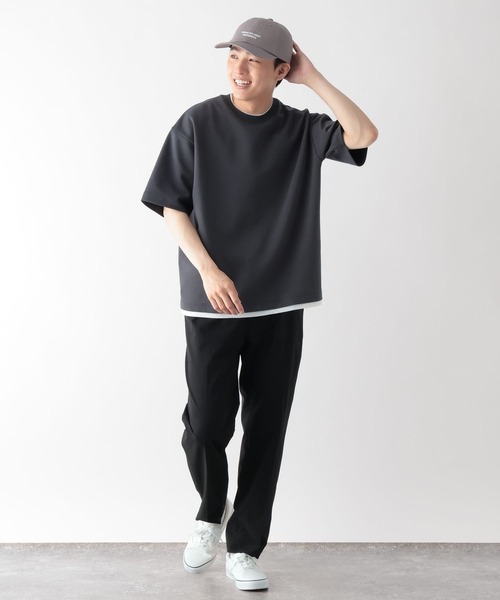 GLOBAL WORK(グローバルワーク)の「ライトクッションCOOLレイヤー/664274(Tシャツ/カットソー・メンズ・チャコールグレー/グレー/ライトベージュ/ネイビー/ブラック/カーキ・X-LARGE/MEDIUM/LARGE/SMALL)」の12枚目の写真