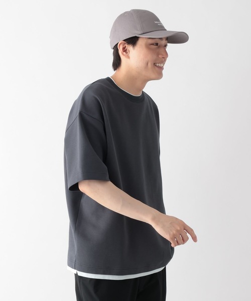 GLOBAL WORK(グローバルワーク)の「ライトクッションCOOLレイヤー/664274(Tシャツ/カットソー・メンズ・チャコールグレー/グレー/ライトベージュ/ネイビー/ブラック/カーキ・X-LARGE/MEDIUM/LARGE/SMALL)」の13枚目の写真