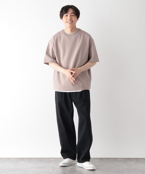 GLOBAL WORK(グローバルワーク)の「ライトクッションCOOLレイヤー/664274(Tシャツ/カットソー・メンズ・チャコールグレー/グレー/ライトベージュ/ネイビー/ブラック/カーキ・X-LARGE/MEDIUM/LARGE/SMALL)」の18枚目の写真