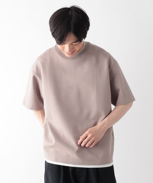 GLOBAL WORK(グローバルワーク)の「ライトクッションCOOLレイヤー/664274(Tシャツ/カットソー・メンズ・チャコールグレー/グレー/ライトベージュ/ネイビー/ブラック/カーキ・X-LARGE/MEDIUM/LARGE/SMALL)」の19枚目の写真
