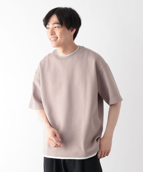 GLOBAL WORK(グローバルワーク)の「ライトクッションCOOLレイヤー/664274(Tシャツ/カットソー・メンズ・チャコールグレー/グレー/ライトベージュ/ネイビー/ブラック/カーキ・X-LARGE/MEDIUM/LARGE/SMALL)」の20枚目の写真
