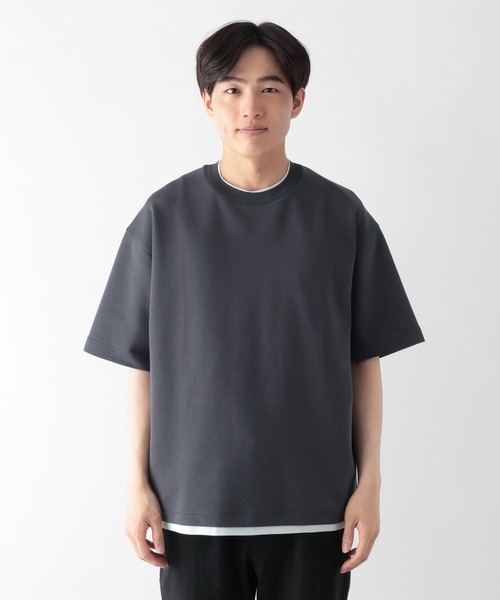 GLOBAL WORK(グローバルワーク)の「ライトクッションCOOLレイヤー/664274(Tシャツ/カットソー・メンズ・チャコールグレー/グレー/ライトベージュ/ネイビー/ブラック/カーキ・X-LARGE/MEDIUM/LARGE/SMALL)」の21枚目の写真