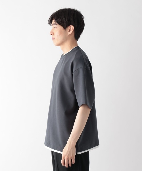 GLOBAL WORK(グローバルワーク)の「ライトクッションCOOLレイヤー/664274(Tシャツ/カットソー・メンズ・チャコールグレー/グレー/ライトベージュ/ネイビー/ブラック/カーキ・X-LARGE/MEDIUM/LARGE/SMALL)」の22枚目の写真