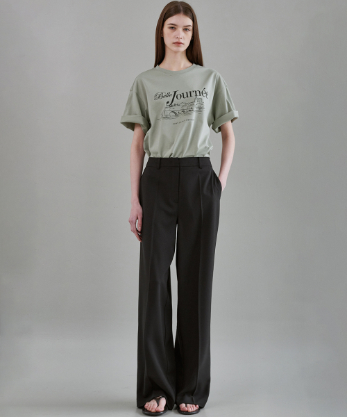 MALOUPE(マロップ)の「5216 レギュラーフィットグラフィックTシャツ(カーキ)(Tシャツ/カットソー・レディース・カーキ・FREE)」の6枚目の写真