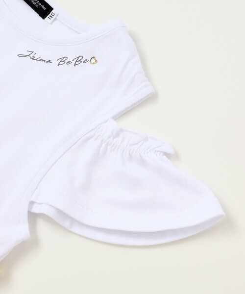 BeBe(ベベ)の「シアーチェックドッキング肩開きワンピース(ワンピース・キッズ・グリーン系その他/イエロー系その他・130cm/140cm/120cm/110cm)」の6枚目の写真