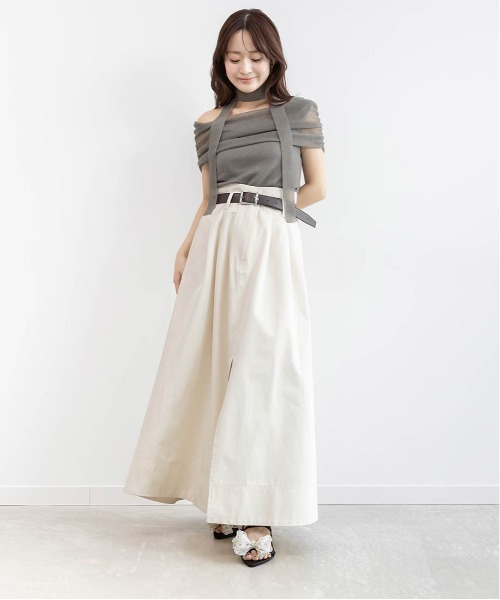 RANDA(ランダ)の「シフォンリボンミュールサンダル(サンダル・レディース・アイボリー/ブラック/ピンク・S/LL/L/M)」の9枚目の写真
