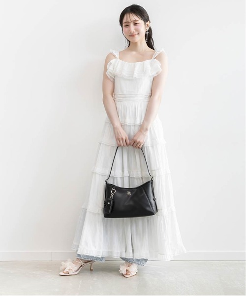 RANDA(ランダ)の「シフォンリボンミュールサンダル(サンダル・レディース・アイボリー/ブラック/ピンク・S/LL/L/M)」の15枚目の写真