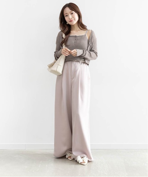 RANDA(ランダ)の「シフォンリボンミュールサンダル(サンダル・レディース・アイボリー/ブラック/ピンク・S/LL/L/M)」の21枚目の写真