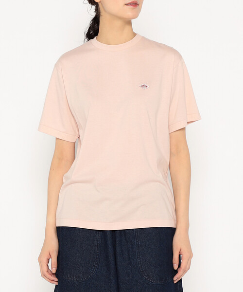 DANTON(ダントン)の「Women's Short Sleeve Inner T-shirt(Tシャツ/カットソー・レディース・ホワイト/ベージュ系その他/ピンク/ライトグリーン/サックスブルー/ブラック・XS/S/M)」の6枚目の写真
