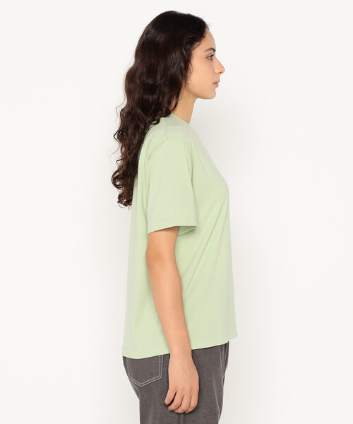 DANTON(ダントン)の「Women's Short Sleeve Inner T-shirt(Tシャツ/カットソー・レディース・ホワイト/ベージュ系その他/ピンク/ライトグリーン/サックスブルー/ブラック・XS/S/M)」の9枚目の写真