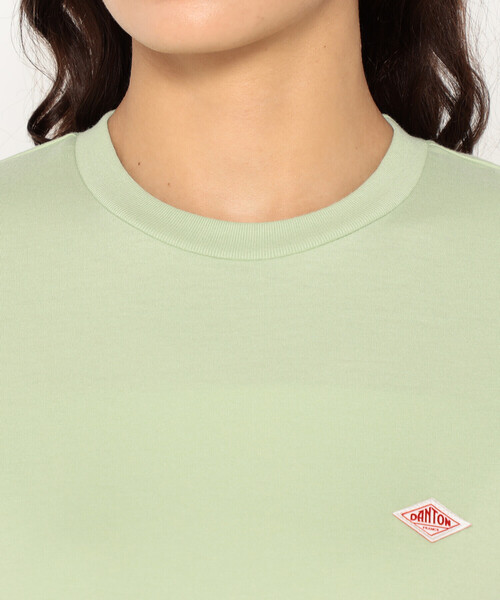 DANTON(ダントン)の「Women's Short Sleeve Inner T-shirt(Tシャツ/カットソー・レディース・ホワイト/ベージュ系その他/ピンク/ライトグリーン/サックスブルー/ブラック・XS/S/M)」の12枚目の写真