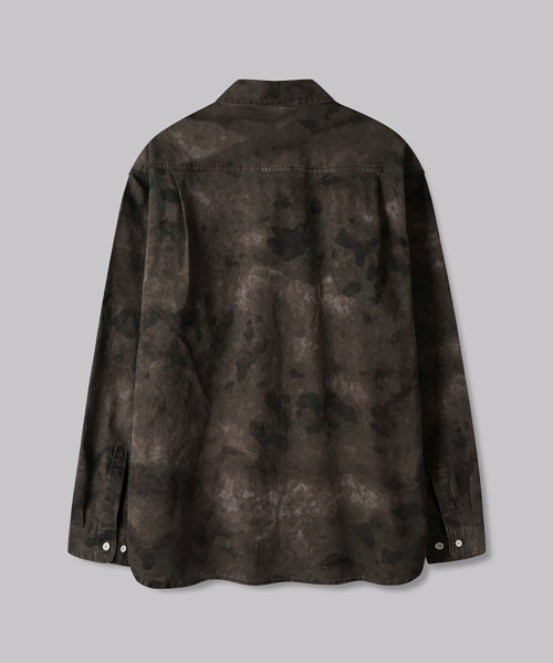 CORNERBLESS(コーナーブレス)の「WASHED BROWN CAMO LONG SLEEVE SHIRTS(シャツ/ブラウス・レディース・その他・MEDIUM/LARGE/X-LARGE)」の2枚目の写真