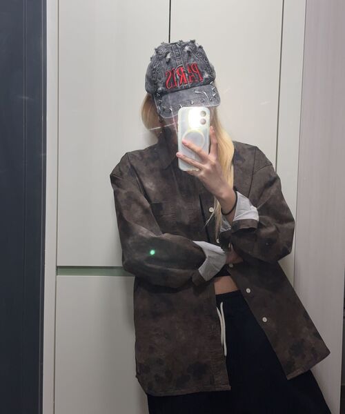 CORNERBLESS(コーナーブレス)の「WASHED BROWN CAMO LONG SLEEVE SHIRTS(シャツ/ブラウス・レディース・その他・MEDIUM/LARGE/X-LARGE)」の5枚目の写真