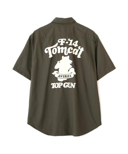 AVIREX(アヴィレックス)の「《WEB&DEPOT限定》S/S TOM CAT SILHOUETTE SHIRT / トムキャット シルエット シャツ / AVIREX / アヴィレックス(シャツ/ブラウス・メンズ・カーキ/ネイビー/オリーブ系・M/L/XL/2XL)」の15枚目の写真