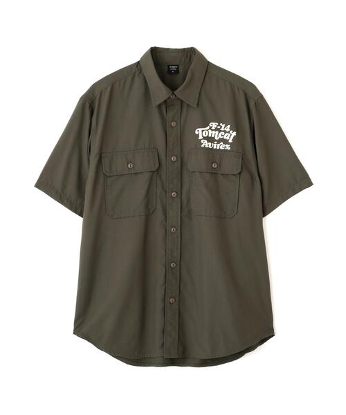 AVIREX(アヴィレックス)の「《WEB&DEPOT限定》S/S TOM CAT SILHOUETTE SHIRT / トムキャット シルエット シャツ / AVIREX / アヴィレックス(シャツ/ブラウス・メンズ・カーキ/ネイビー/オリーブ系・M/L/XL/2XL)」の16枚目の写真