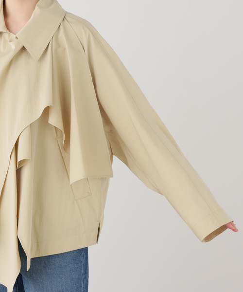 journal standard L'essage(ジャーナルスタンダードレサージュ)の「RECTO/レクト MUFFLER WRAP COAT (YELLOW BEIGE) コート RW26SWCT001BE(その他アウター・レディース・ベージュ・SMALL)」の4枚目の写真