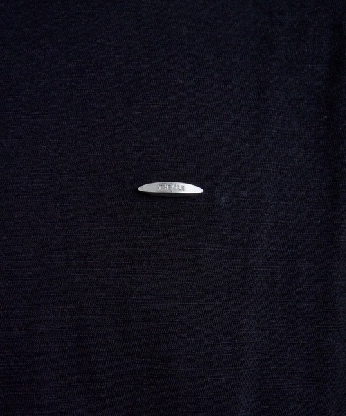 THE CLE(ザクレ)の「RAW EDGE LONG SLEEVE T-SHIRT / ロウエッジロングスリーブTシャツ(Tシャツ/カットソー・メンズ・ブラック/ホワイト・1/2)」の7枚目の写真