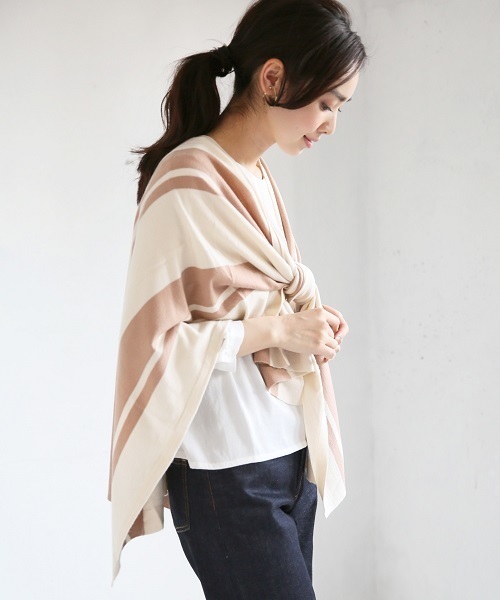 A part by（アパートバイ）の「UVカット/マルチニットストール16SS