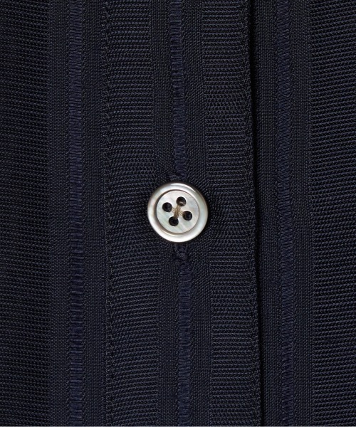 HELIOPOLE(エリオポール)の「SHEER STRIPE DRAWSTRING SHIRT(シャツ/ブラウス・レディース・ベージュ/ネイビー・38)」の10枚目の写真