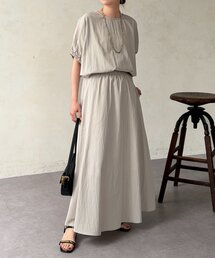 Chez toi | 【セットアップ】バルーンブラウス×スカートSET(ワンピース)