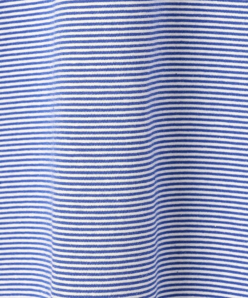 Grand PARK(グランドパーク)の「ミジンボーダーフロッキーロゴTシャツ(Tシャツ/カットソー・レディース・キャメル/ブラック/ブルー・FREE)」の11枚目の写真