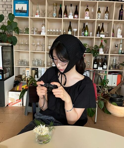 JULIAPEPE(ジュリアペペ)の「String Shirring Blouse (Black)(シャツ/ブラウス・レディース・その他・FREE)」の7枚目の写真