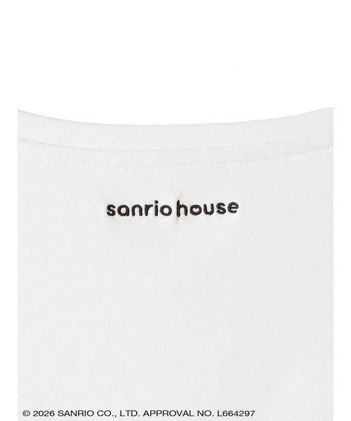 sanrio house(サンリオハウス)の「ハローキティ サイドシャーリングクロップドTシャツ(Tシャツ/カットソー・レディース・グレー/オフホワイト/ライトブルー・F)」の10枚目の写真